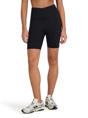 New Outdoor Voices Black Cloudknit High-Waist Bike Shorts